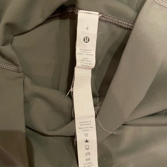 Lululemon Grey sage WU 25” leggings - Picture 2 of 2
